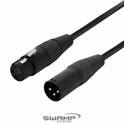 Stage Series Balanced XLR Shielded Microphone Cable BLACK - Choose Length • $15.49