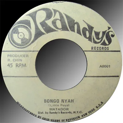 Lloyd The Matador - Bongo Nyah / Bad Name (7 ) (Very Good (VG)) - 1253354319 • $8.49