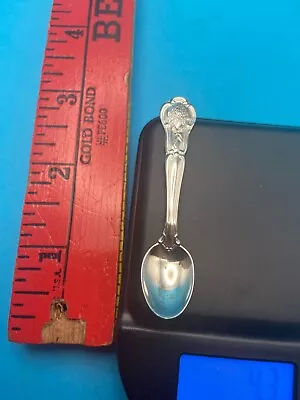 Franklin Mint Sterling Silver State Flower Salt Spoon Vermont • $12.99