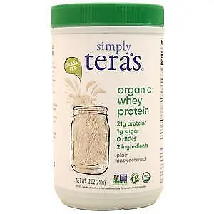 Tera's Whey Simply Tera's Organic Whey Protein Plain Unsweetened 12 Oz • $25.72