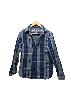 Mossimo Supply Co Men Flannel Shirt SMALL Fall Winter Button Up Pocket Plaid  • $12.24