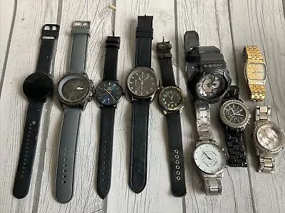 Men’s Watch Lot Of 10 Wrist Watches Various Brands AS IS • $8.99