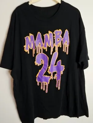 Men's T-Shirt Sz. XL-2XL MAMBA 24 Black/Purple Kobe Bryant Short Sleeve Preowned • $9.99