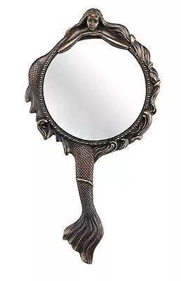 Mermaid Hand Mirror Collectible Decoration Figurine Cold Cast Bronze • $83.19