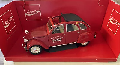 $45 • Buy Citroen 2cv Coca Cola 1/18 Solido 9509 Open Box Please Read