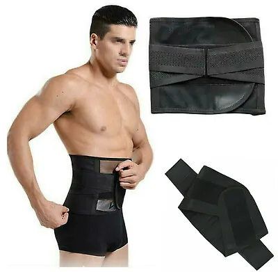 Men's Waist Trainer Body Shaper Tummy Control Belt Belly Fat Burner Slim Corset • £6.89