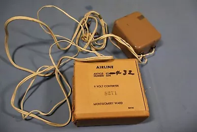 Vintage Montgomery Ward Airline 9-Volt Converter 5271 Article GEN 432-A RARE • $29.99