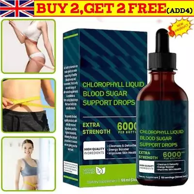£5.89 • Buy 59ml 6000mg Chlorophyll All-Natural Extract Liquid Drops Water Soluble Mint UK