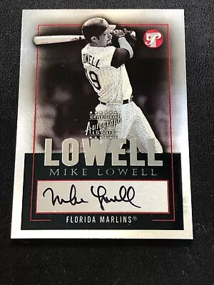 2003 Topps Pristine Mike Lowell #TPA-ML Black Foil Autograph On Card Auto • $10.19