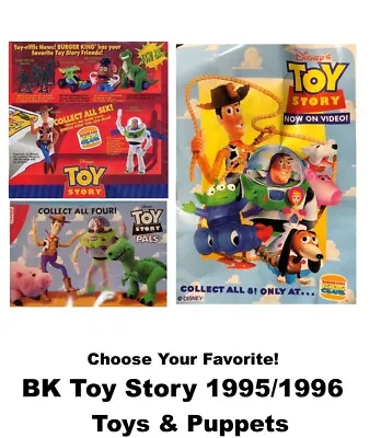 Burger King 1995/1996 Vintage Disney Toy Story Collectible Toys-Pick! • $7