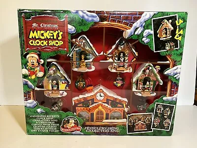 Mr. Christmas 1993 Disney Mickey's Clock Shop In Original Box - NEW • $199.99