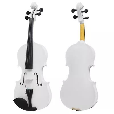 Mendini By Cecilio Violin For Kids & Adults W/Case Bow Tuner - 4/4 MV White • $45.64