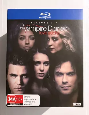 The Vampire Diaries: Complete Season 1-7 TV Series - RARE Oz 27-Disc Blu-Ray Set • $78.90