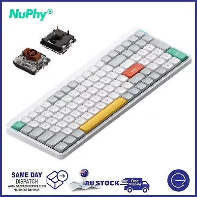 Nuphy Air96 White Low-Profile Hot-Swap RGB Wireless Mechanical Keyboard • $199