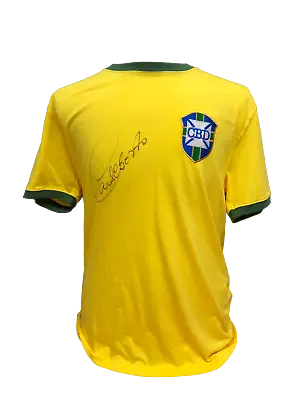 £399 • Buy Carlos Alberto Torres Signed Brazil Captain 1970 World Cup  Shirt Coa Proof