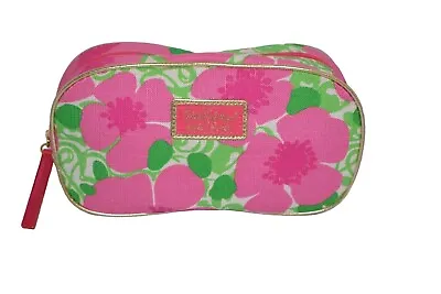 Lilly Pulitzer For Estee Lauder Cosmetic Bag Makeup Tote Pink Green Floral 5 X 9 • $12.32