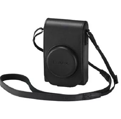 Panasonic Lumix DMW-PHS84XEK Premium Leather Camera Case For TZ100/TZ80 - Black • £24.99