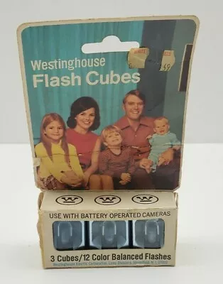 Vntg Westinghouse Flash Cubes 3 Cube/12 Color Balanced Flashes • $7.99