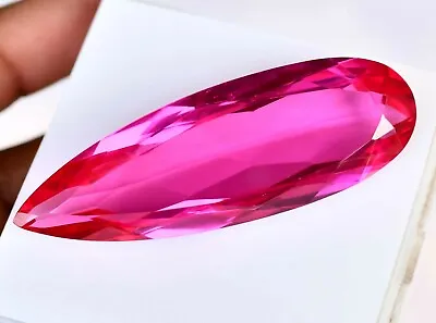 Flawless 157.30 Ct Natural Mogok Pink Ruby Pear Cut BIG-SIZE Certified Gemstone • $249.99