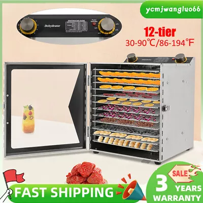 Stainless Steel Food Dehydrator Machin Fruit Dryer For Herb Meat Vegetable Fruit • $130.20