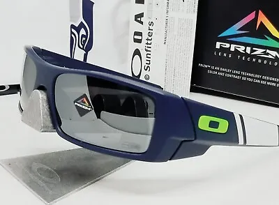 Oakley GASCAN Matte Navy PRIZM Black  SEAHAWKS  OO9014-76 NFL Sunglasses NEW! • $99.99