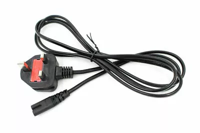 Figure Of 8 Mains Power Cable Plug Power Lead Laptop Playstation 4 UK 3 Pin 1.5M • £6.99