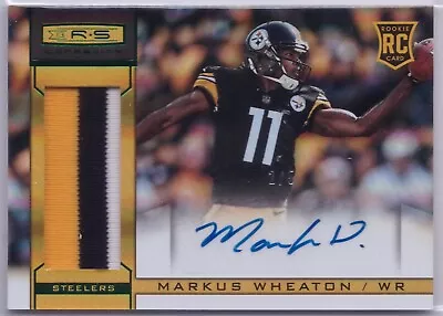 Markus Wheaton 2013 Panini Rookies & Stars Rookie Relic Auto 2/5 Steelers • $19.95