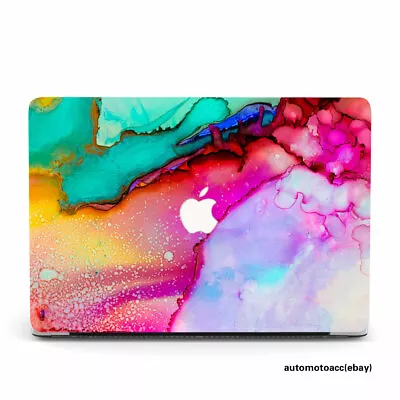 Multicolor Abstract Fluid Marble Case For Macbook Pro 16 15 14 13 Air 11 12 Inch • £7.80