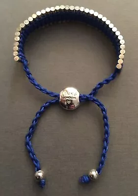 Links Of London Silver And Blue Friendship Bracelet Adjustable Length • £29.99