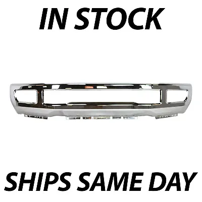 NEW Chrome Front Bumper Face Bar For 2017-2019 Ford F250 F350 Super Duty W/ Fog • $600.99