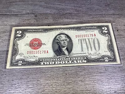 1928 G $2 Dollar Large Red Seal U.S. Banknote-7791A • $29.95