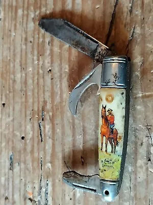 Vintage Miniature Folding 3 Blade  Pocket Knife  RCMP Canada • $8