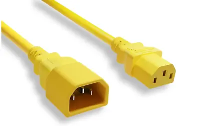 18 AWG Power Extension Cord IEC-60320 C14  IEC-60320 C13 18/3 UL SVT Single Lot • $5.95