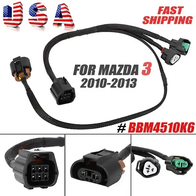 For 2010-2013 Mazda 3 Halogen Headlight Lamp Socket Plug Cord Harness BBM4510K6 • $15.99