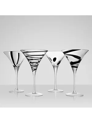 LSA Jazz 4 Beautiful Cocktail Martini Glasses. New In Box See Description • £10