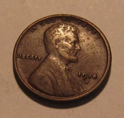 1914 S Lincoln Cent Penny - Very To Extra Fine Condition - 175SU • $13.50