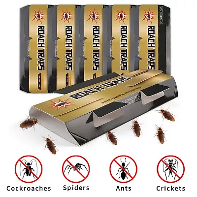 Roach Traps Pest Control Cockroach Killer Bait Paper Glue Trap Spider Mosquito • $8.95