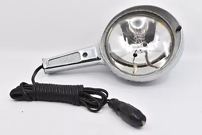 Vintage GE Chrome Car Truck Boat HandHeld Spot Light Spotlight 12 Volt  WORKING • $39.99