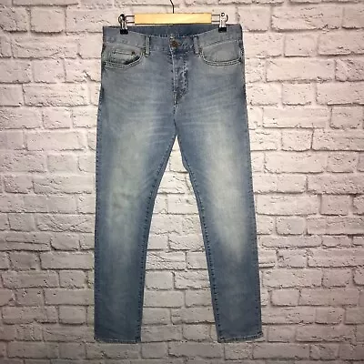 & Denim H&M Jeans Mens Size 31x32 Slim Skinny Cotton Light Wash Super Stretch • $12.34