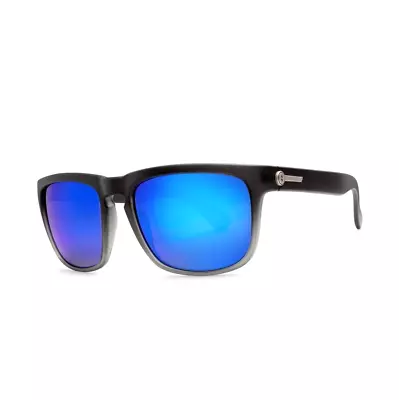 NEW Electric Knoxville Sunglasses Baltic Matte Black Clear With Blue Chrome Lens • $114.99