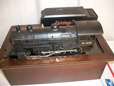 Rail King MTH O Steam Locomotive 4-6-0 Tender Christmas Express 10 Wheeler USED • $119.75