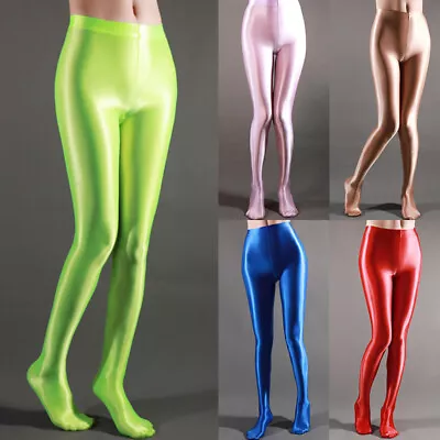 Women Sexy High Gloss Pantyhose Tights Ultra-thin Nylon Stockings Tights • $15.04