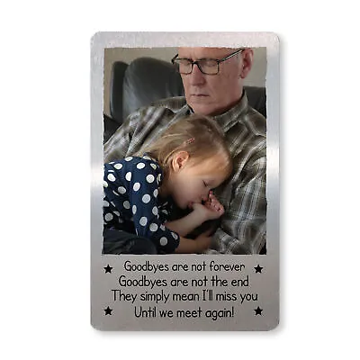 Goodbyes Are Not Forever Personalised Memorial Gift For Nan Grandad Mum Dad • £4.99