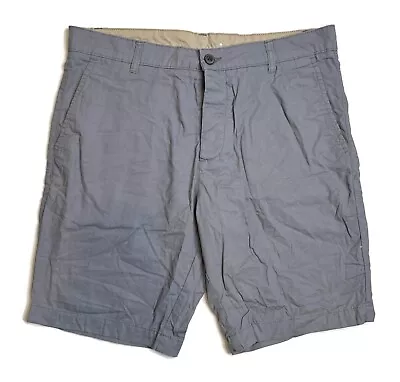 Divided H&M Blue Mens Chino Button Fly Shorts Sz 32 • $9.99