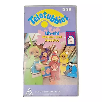 Teletubbies: Uh-oh! Messes And Muddles VHS Tape BBC Children's TV 1998 • $19.95