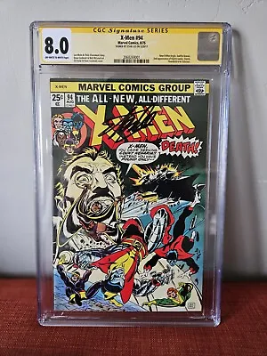 X-MEN #94 CGC 8.0 SS STAN LEE Signed NEW X-MEN BEGINS MARVEL COMICS 1975 KEY • $1495