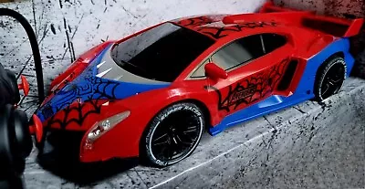 Spiderman Lamborghini Rechargeable Remote Control Fast Rc Car Toy Boys Toys • £19.99