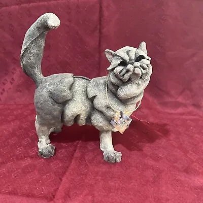 Vtg A Breed Apart Country Artists Gray 'Posh' #70410 Persian Cat Resin Figurine • £37.60