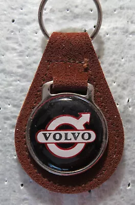 Volvo Keychain  Vintage Suede (1) Keychain   RustyBrown • $17.95