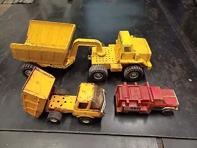 Vintage 'Mogul' Steel  Hopper Dump Truck & Trailer By Meccano + 2 Tonka Toys • £4.99